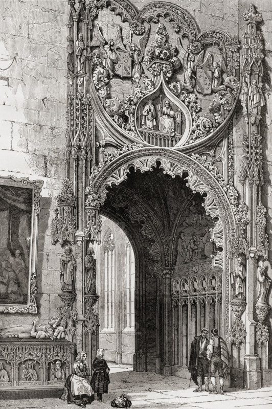 Gateway of the cathedral Segovia