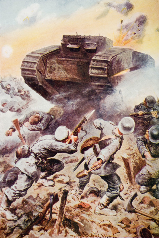 Tanks in action. By Stanley Wood