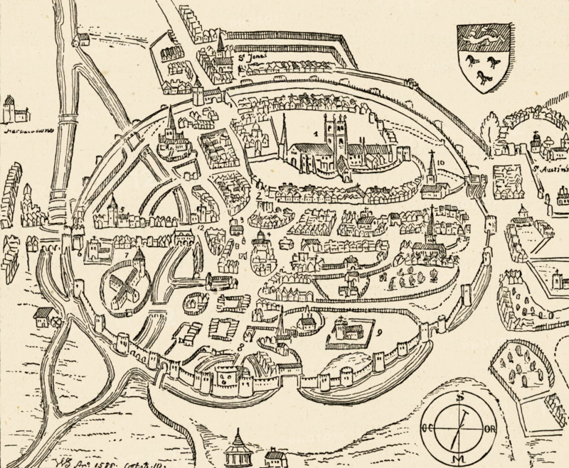 Panoramic view of Canterbury