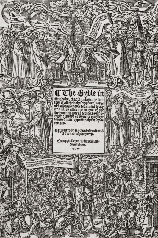Title page of the first edition of the Great Bible