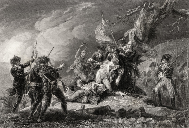 Death of General Montgomery. Battle of Quebec