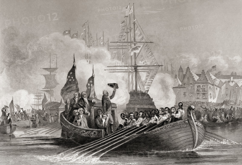 Reception of President Washington at New York USA April 23rd