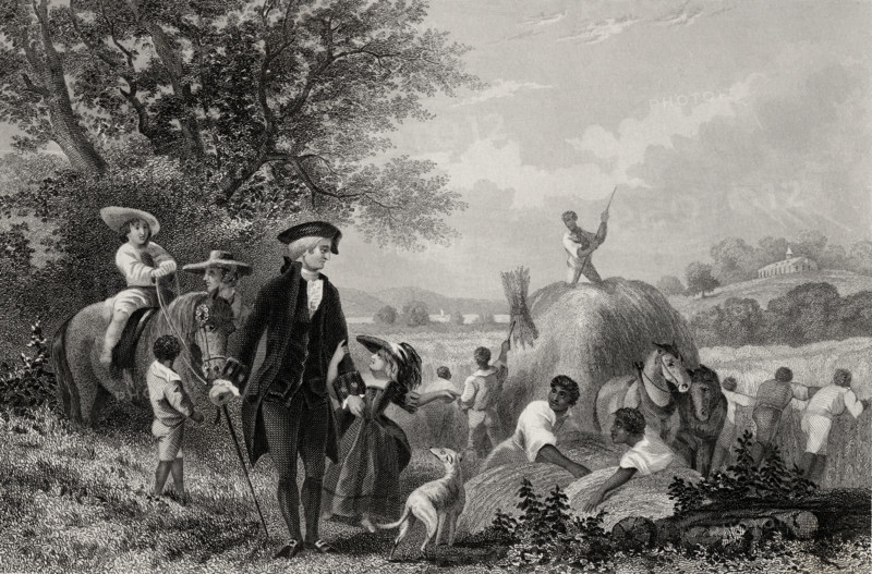 Washington at Mount Vernon USA.  George Washington