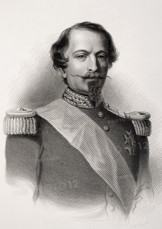 Napoleon III also called until 1852 Louis Napoleon in full Charles Louis Napoleon Bonaparte 1808-1873.  President of the Second Republic of France 1850-52 and then emperor of the French 1852-70   Nephew of Napoleon I   Engraving from a 19th century print.