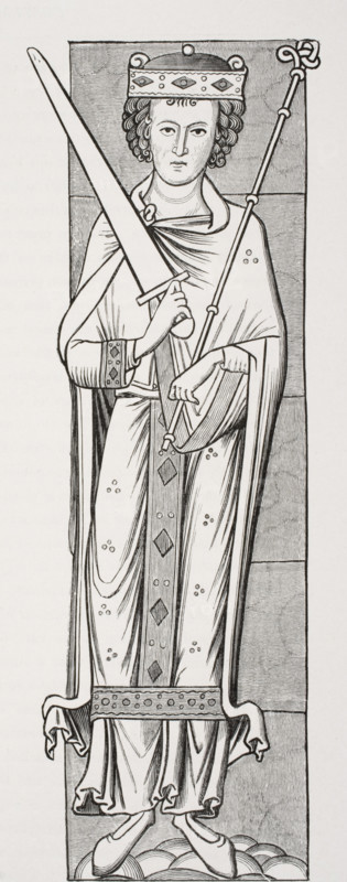 Royal Costume from a miniature in a manuscript of the twelfth century.