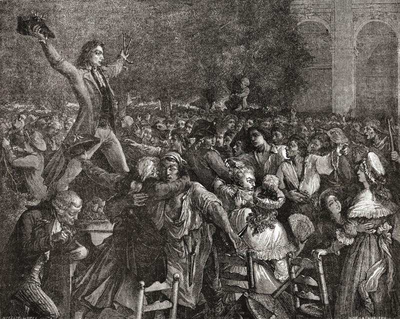 Motion au Palais Royal by Camille Desmoulins