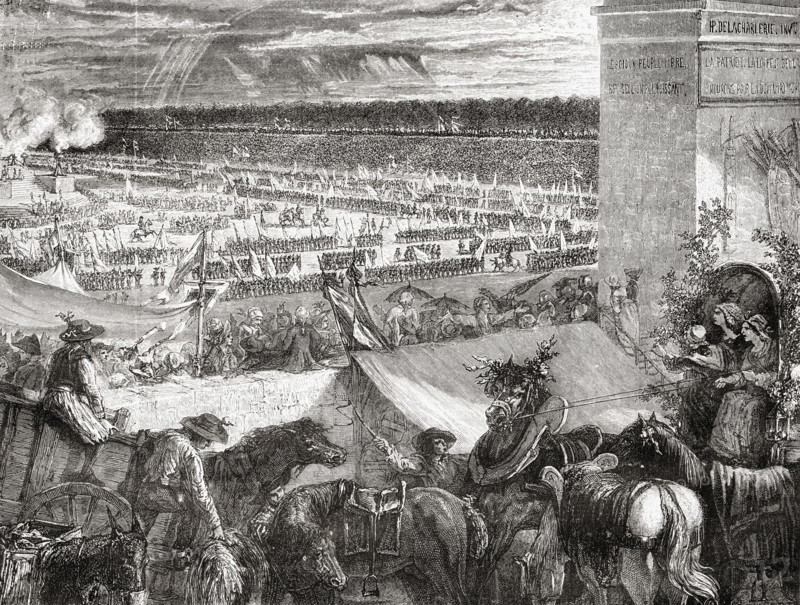 Grande Federation. From 'Histoire de la Revolution Francaise' by Louis Blanc.
