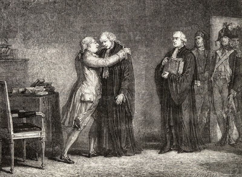 The king meets with De Malesherbes. Chrétien-Guillaume De Lamoignon De Malesherbes