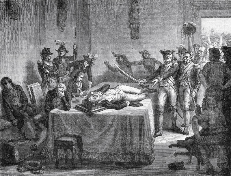 Robespierre wounded