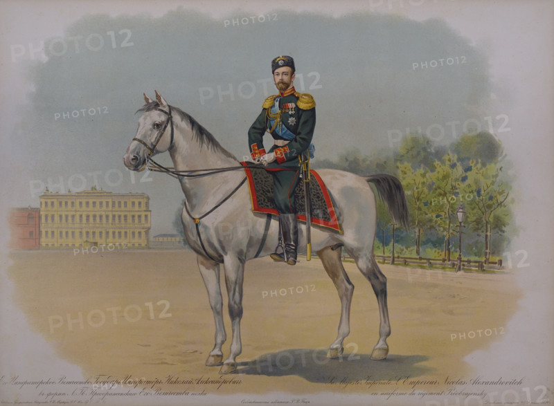 Nicholas II in the uniform of the Life Guards Preobrazhensky Regiment.