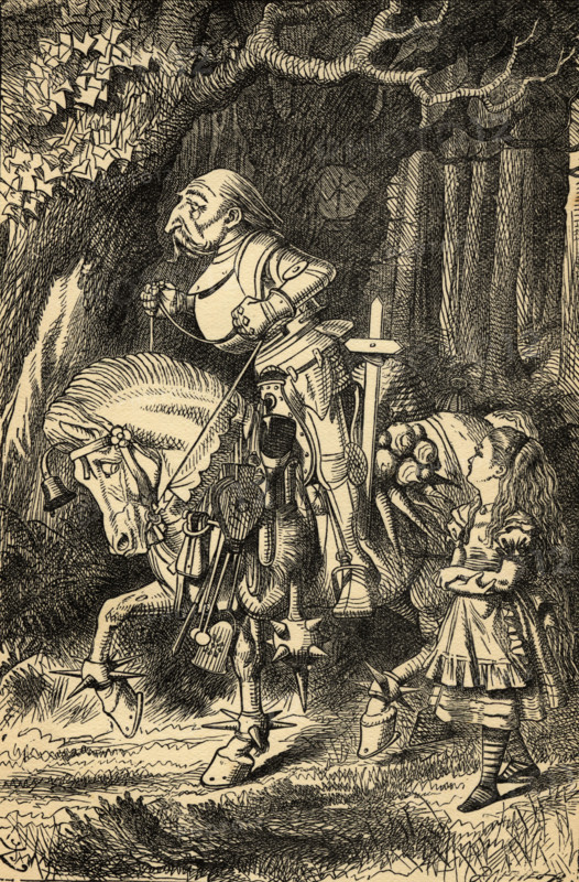 Alice and the White Knight. Illustration by Sir John Tenniel