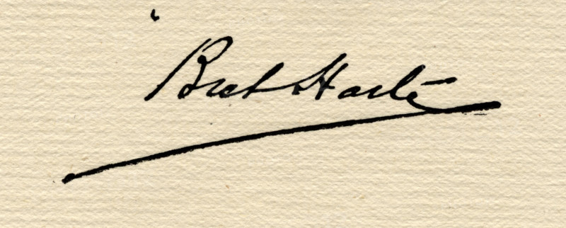 Signature of Francis Bret Harte