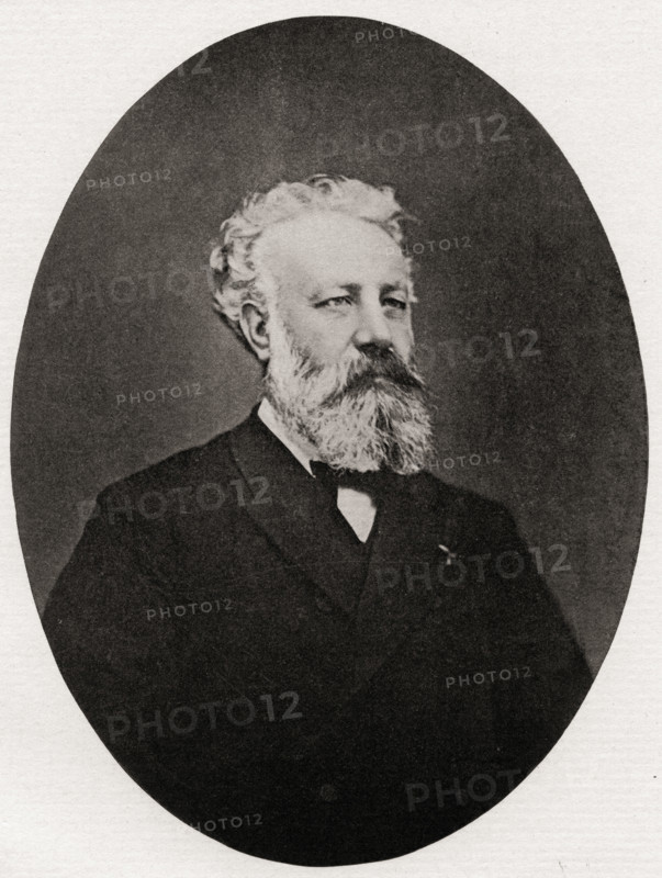 Jules Verne,1828-1905. French  author.  From the book 'The International Library of Famous Literature'.Published in London 1900. Volume XIII.