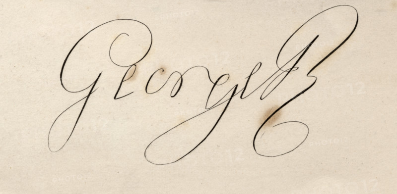 Signature of George III