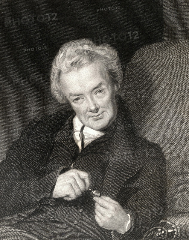 William Wilberforce 1759-1833.   British politician and philanthropist. From the book “Gallery of Portraits” published London 1833.