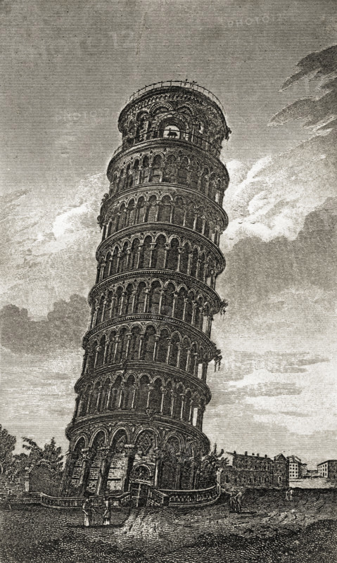 The Hanging Tower of Pisa in Tuscany