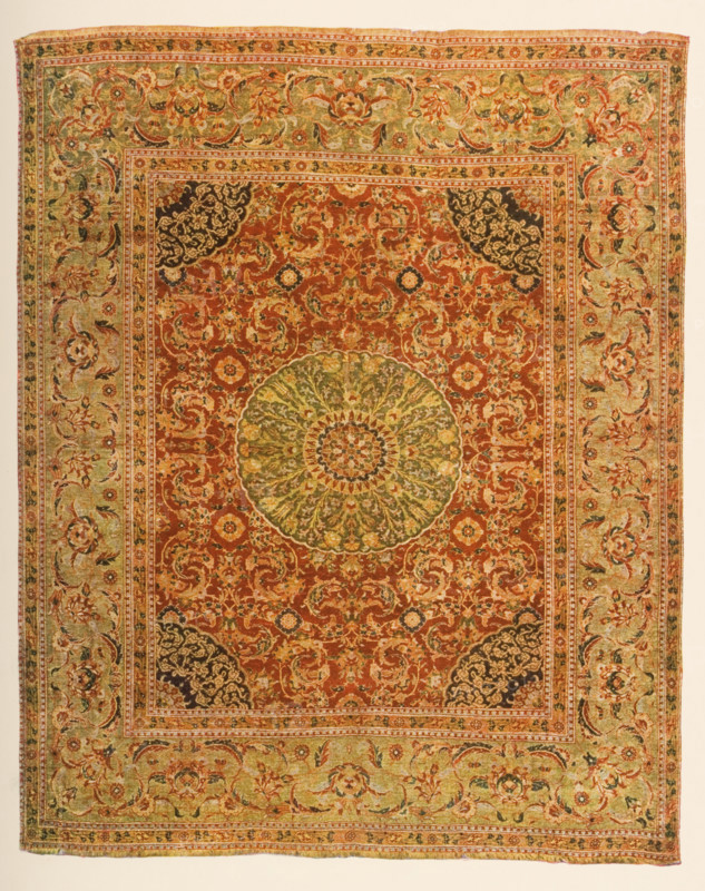 Medallion rug of Damascus from XVI century.