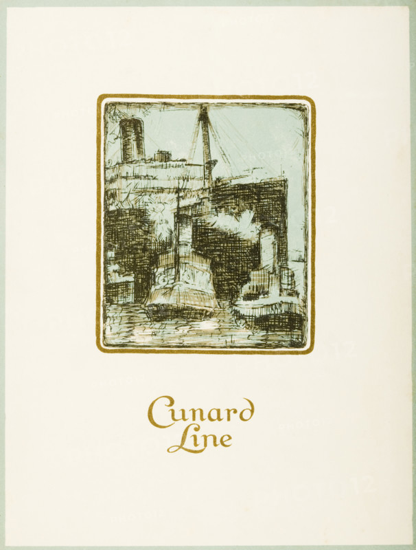 Luncheon Menu. Cunard Line. R.M.S. Caronia. Sunday