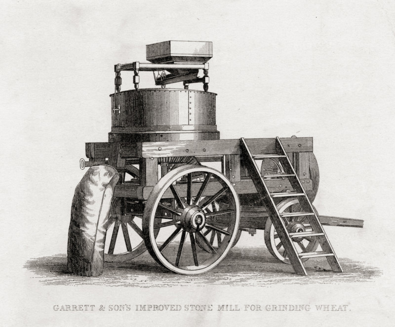 Garrett and Son's Improved Stone Mill for Grinding Wheat.