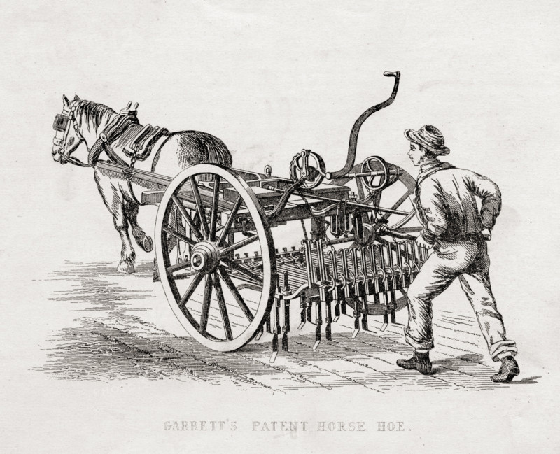 Garrett's Patent Horse Hoe.