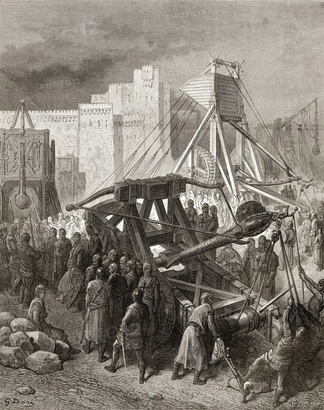 The crusaders war machinery.