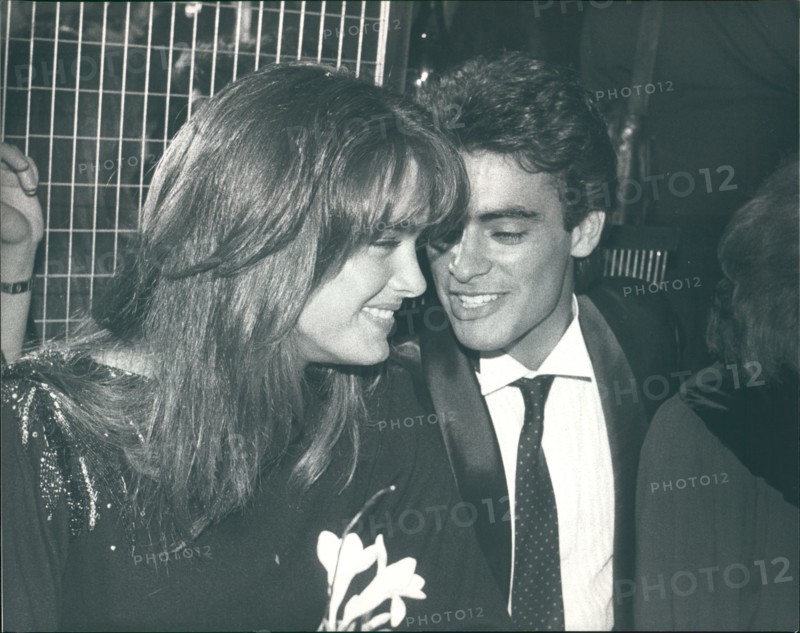 Actress Brooke Shields and boyfriend, French actor Anthony Delon