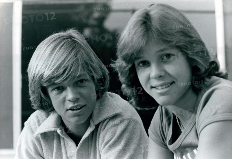 Close up portrait of child actors Jimmy McNichol and Kristy McNichol