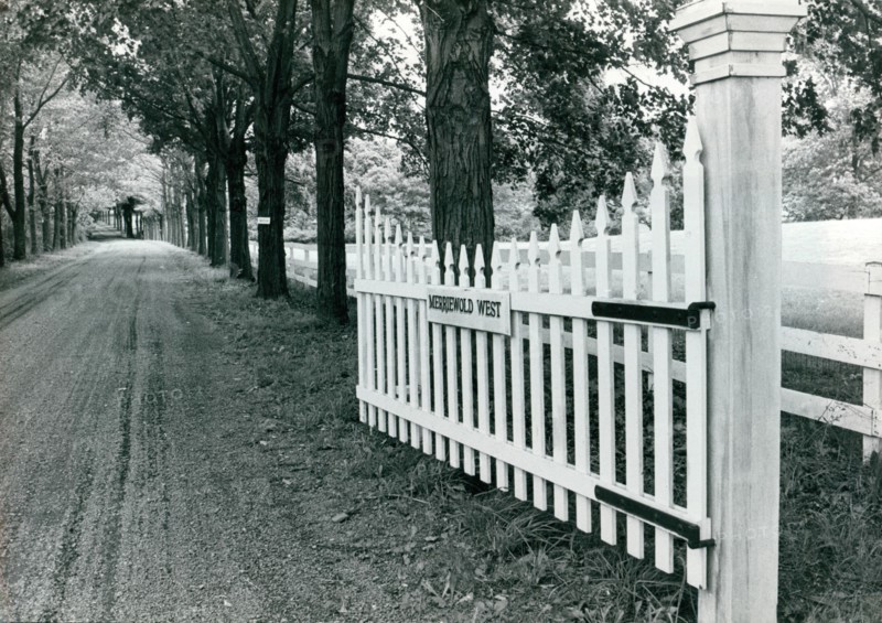 Entrance gate to the D'Arc Estate at Merriewold West, Far Hills, New Jersey
