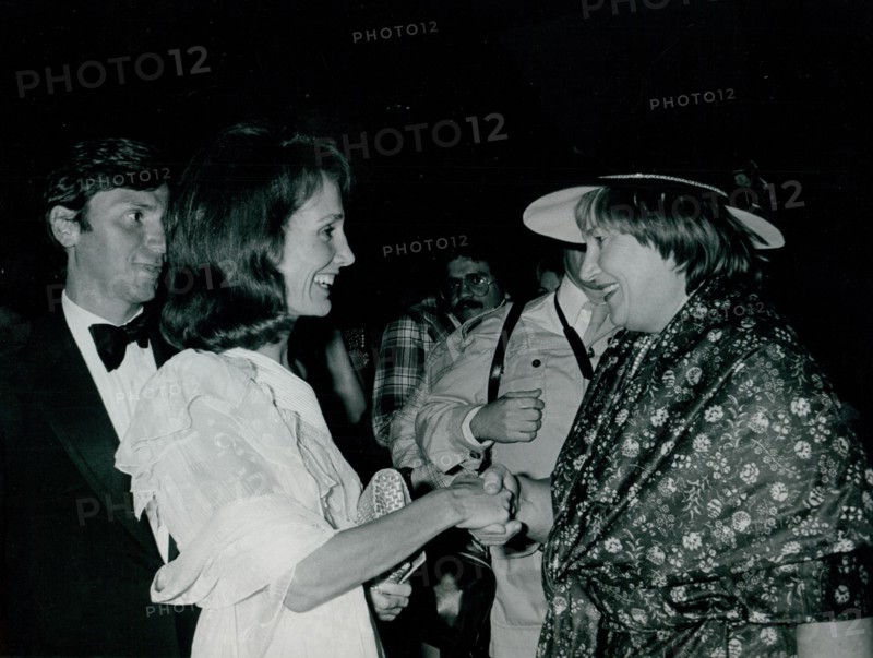 Peter Tufo, Lee Radziwil and Bella Abzug at a party for Tom Hayden