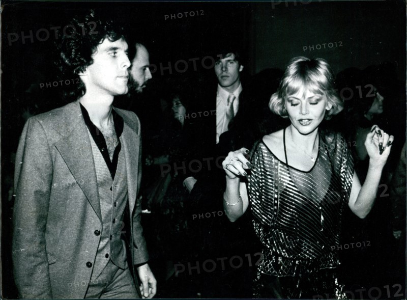 Record producer Ron Nevison dancing with Britt Eklund at Studio 54 in New York