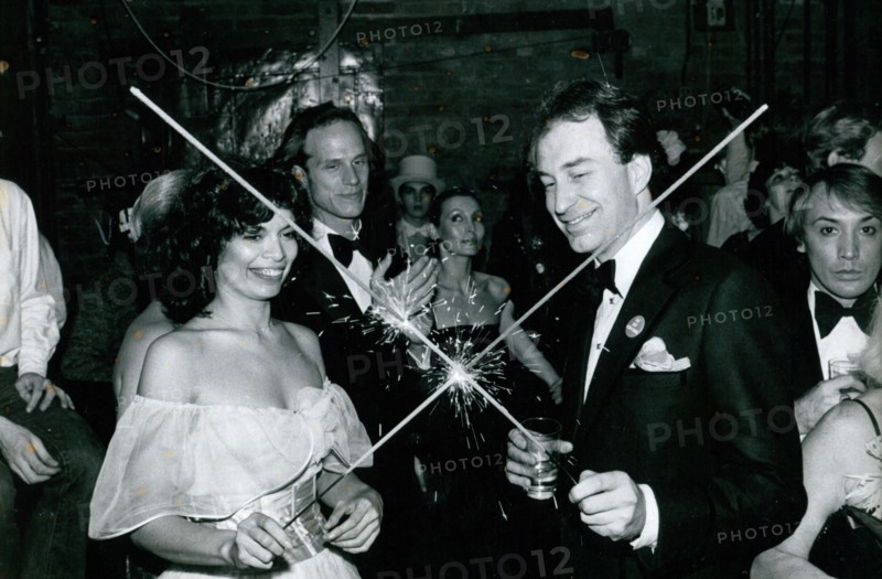 Bianca Jagger celebrating her birthday with boyfriend Jean Beaus Lyon