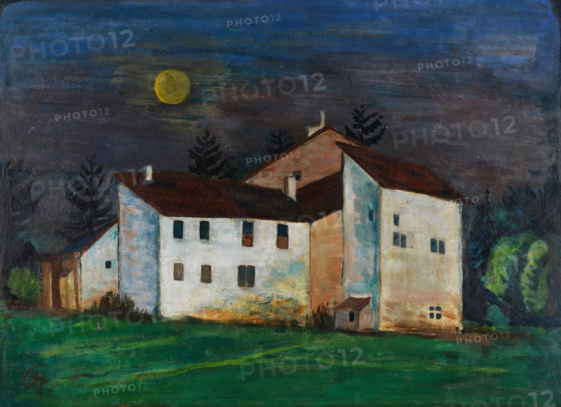 Karl Christian Ludwig Hofer, also Carl Hofer (born October 11, 1878, died April 3, 1955), German painter of Expressionism and Expressive Realism. Here is his work White House (1928), painting, reproduction of the painting, original condition, artwork, historical.