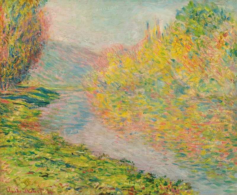 Claude Monet (born Oscar-Claude Monet on November 14, 1840, in Paris; died December 5, 1926) was a significant French painter, a member of the Impressionist movement. Shown here is his work, Autumn in Jeufosse (1884).