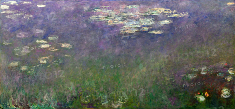 Claude Monet (born November 14, 1840 in Paris as Oscar-Claude Monet, died December 5, 1926), a significant French painter, associated with the Impressionist movement. Shown here is his work, Water Lilies (Agapanthus) (c. 1915–26).