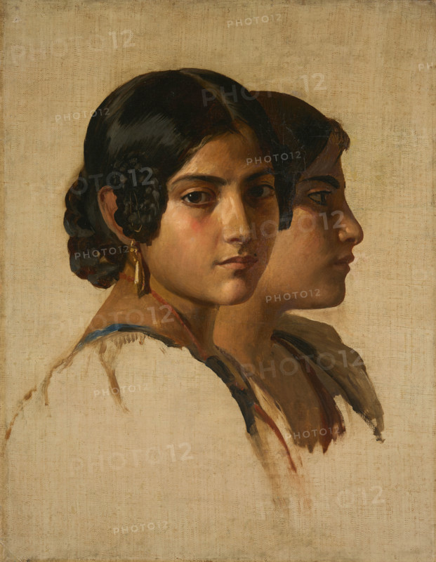Franz Xaver Winterhalter (April 20, 1805 – July 8, 1873), a German painter, was among the most sought-after and famous portrait painters. His work, Study of an Italian Girl (1834), is shown here. This is a reproduction of the painting, a work of art, and a historical piece.