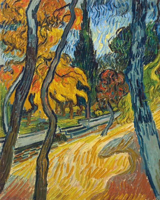 Trees in the Asylum Garden (1889)