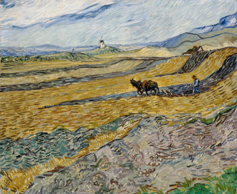 Enclosed Field with Plowman (1889)