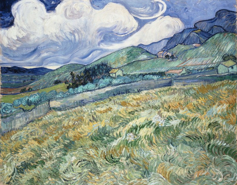 Landscape from Saint-REmy (1889)