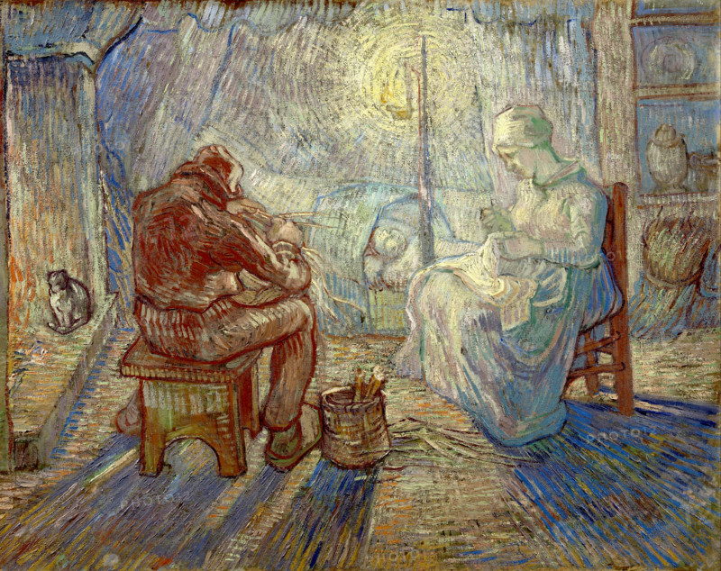 Night (after Millet) or Evening
