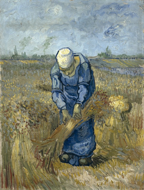 Peasant Woman Binding Sheaves