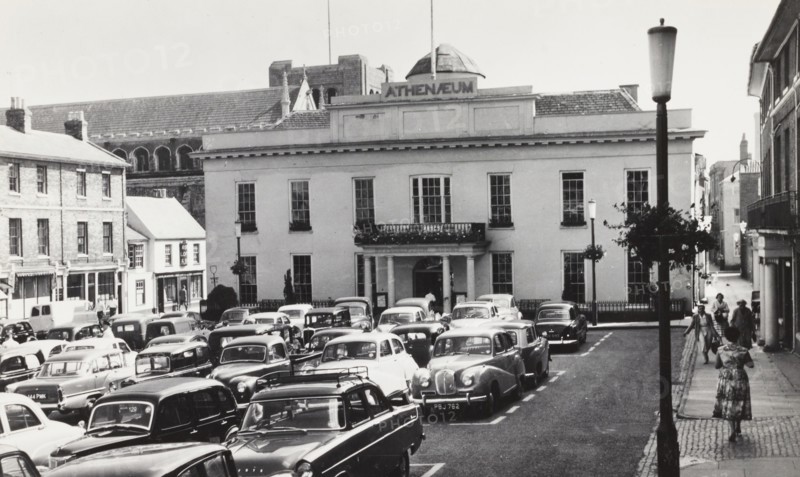 United Kingdom, The Athenaeum in Bury St Edmunds, Suffolk, England, 1961 circa