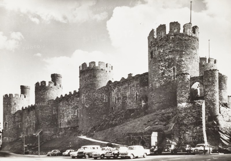 United Kingdom, Conwy Castle, England, 1950 circa