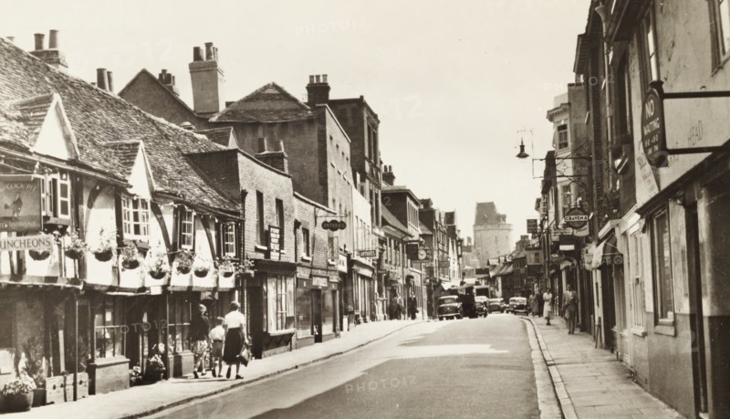 United Kingdom, Eton, High Street looking towards Windsor, 1950 circa