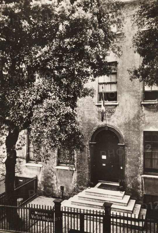 United Kingdom, Hauteville House, Victor Hugo's historic home located in Saint Peter Port on the island of Guernsey. The writer lived here during his exile from France, between 1856 and 1870, 1950 circa