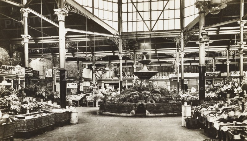 United Kingdom, Central Market of Saint Helier, Jersey Island, 1910 circa