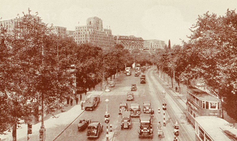 United Kingdom, Thames Embankment, London, 1940 circa