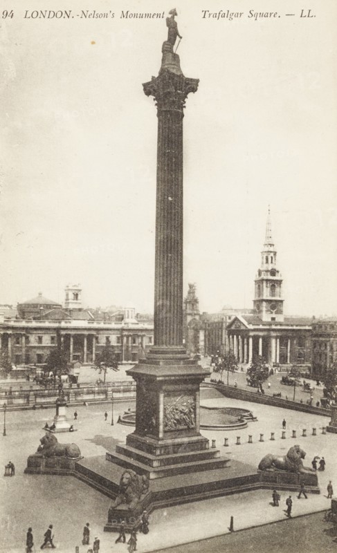 United Kingdom, Trafalgar Square, London, 1920 circa