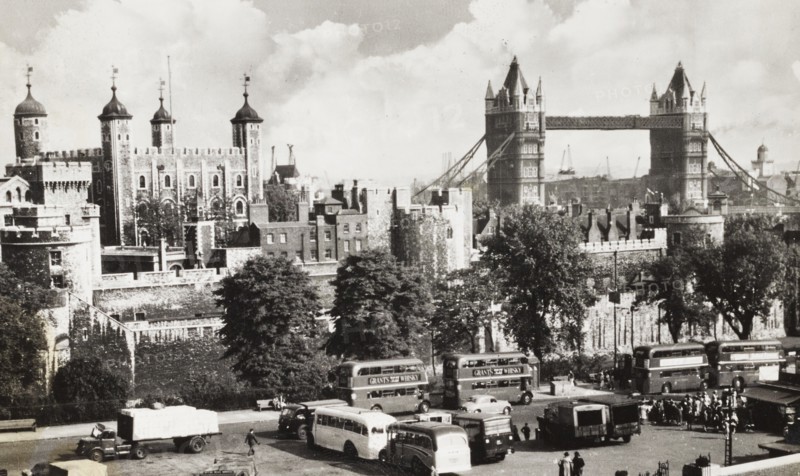 United Kingdom, Tower Hill, London Bridge, London 1959 circa