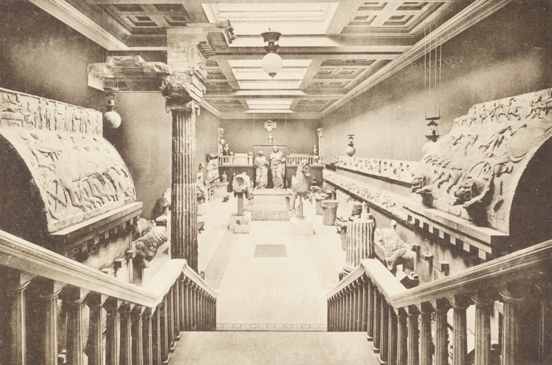 United Kingdom, Mausoleum Room at The British Museum, London 1880 circa
