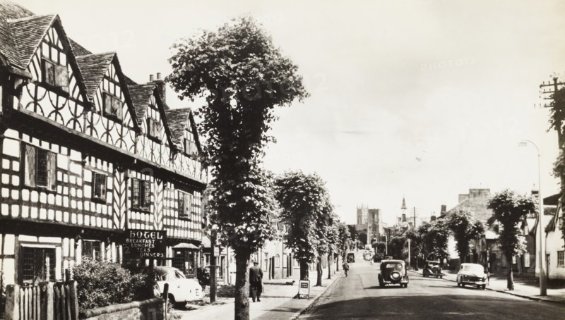 United Kingdom, Warwick, Stratford Road, Tudor House Hotel, 1960 circa